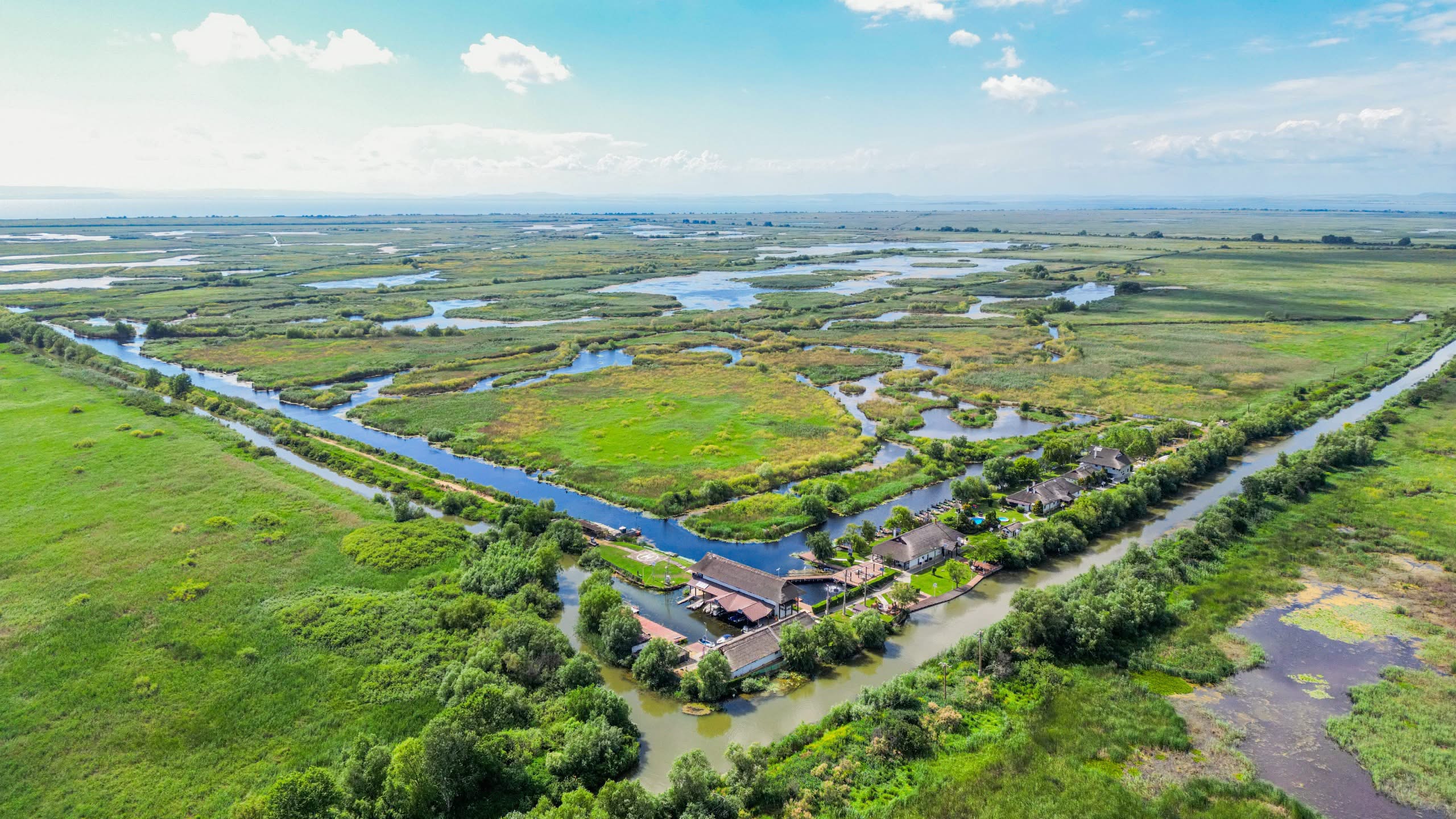 Vedere aeriana Delta Dunarii